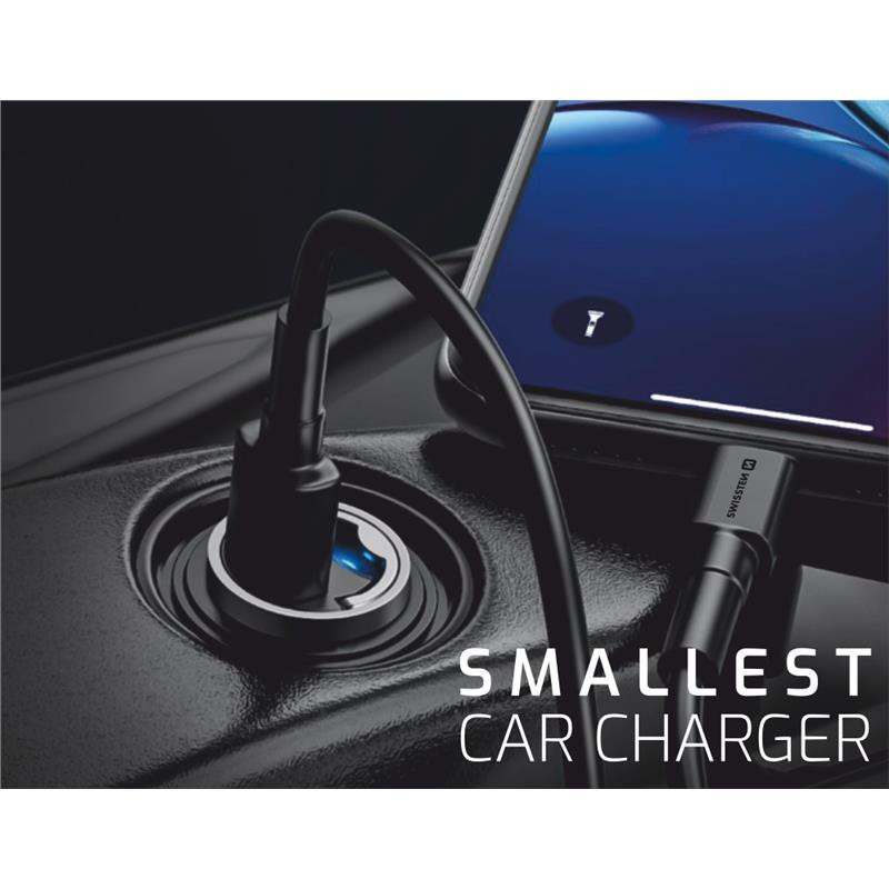 SWISSTEN ŁAD SAM USB-C SC 3.0 30W NANO BLACK-18462 SWISSTEN ŁAD SAM USB-C SC 3.0 30W NANO BLACK-18462