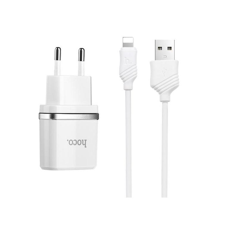 HOCO ŁADOWARKA SIEC 2.4A 2xUSB LIGHTNING IPHONE Bi-12287 HOCO ŁADOWARKA SIEC 2.4A 2xUSB LIGHTNING IPHONE Bi-12287
