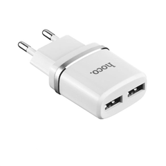 HOCO ŁADOWARKA SIEC 2.4A 2xUSB LIGHTNING IPHONE Bi-12288