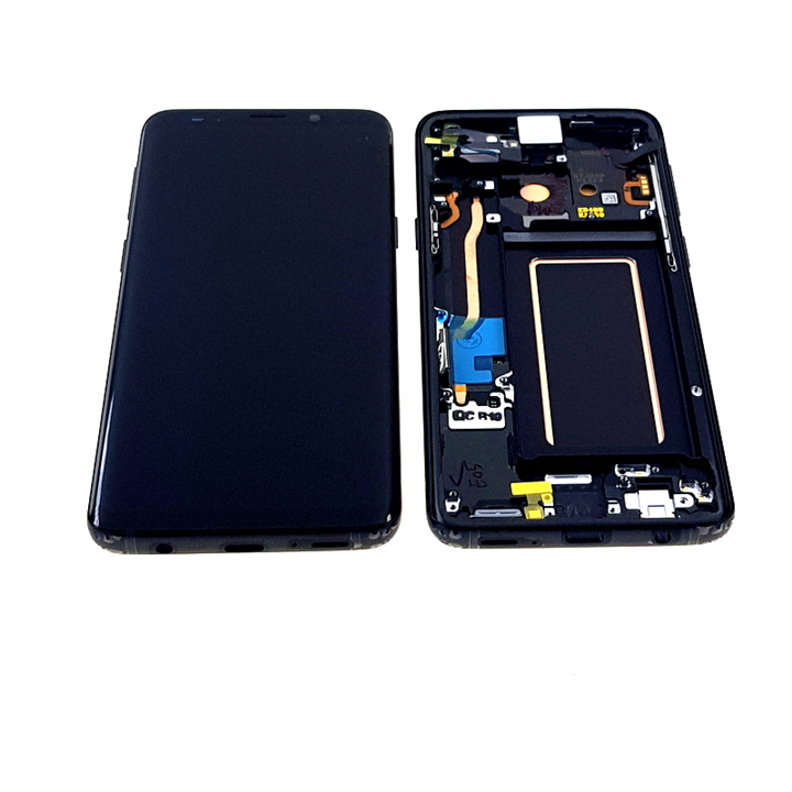 LCD SAMSUNG SM-G960 S9 BLACK SERVICE PACK-15385
