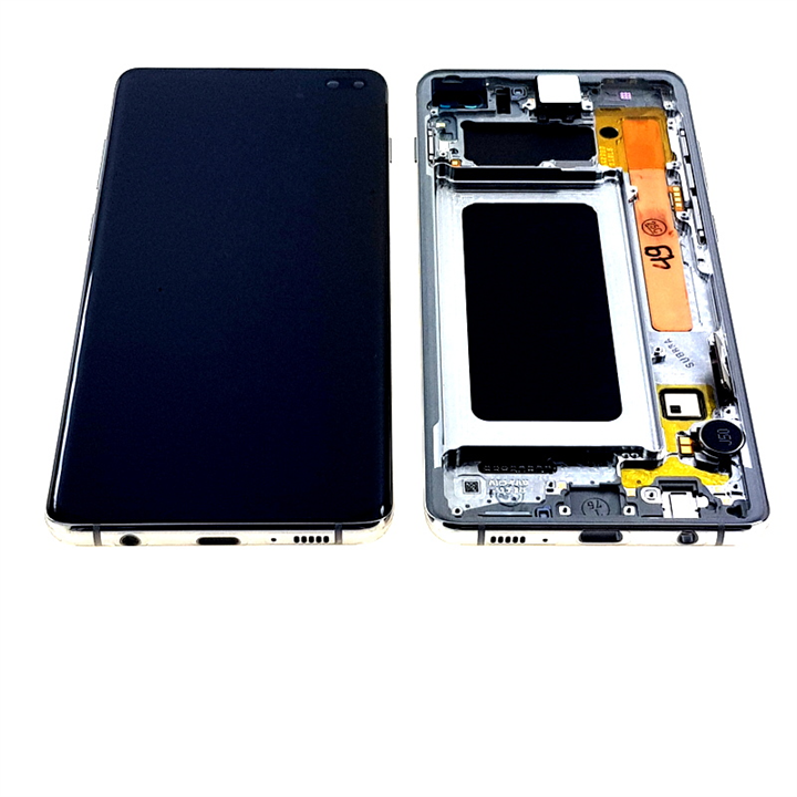 LCD SAMSUNG G975 S10+ S10 PLUS WHITE SERVICE PACK-15413