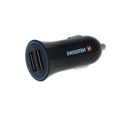 SWISSTEN ŁAD SAM 2xUSB 2.4A + KABEL MICROUSB BLACK-15212