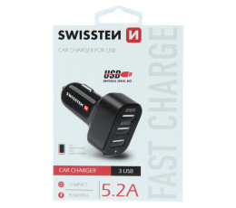SWISSTEN ŁAD SAM 3xUSB 5.2A -15216 SWISSTEN ŁAD SAM 3xUSB 5.2A -15216