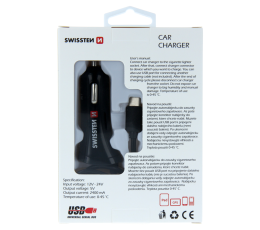 SWISSTEN ŁAD SAM 2xUSB 2.4A + KABEL TYP-C USB-C-15219 SWISSTEN ŁAD SAM 2xUSB 2.4A + KABEL TYP-C USB-C-15219