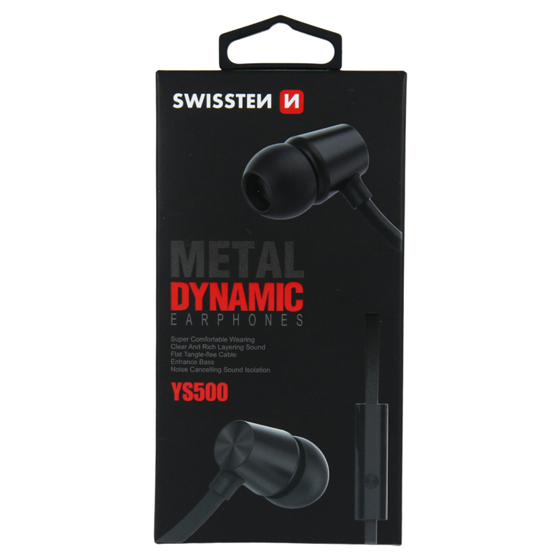 SWISSTEN SŁUCHAWKI DYNAMIC YS500 BLACK JACK-15256