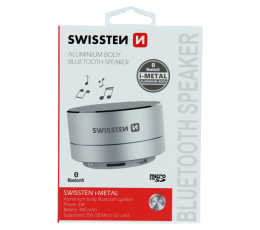 SWISSTEN GŁOŚNIK BLUETOOTH I-METAL SILVER 3W-15280