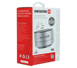 SWISSTEN GŁOŚNIK BLUETOOTH I-METAL SILVER 3W-15280