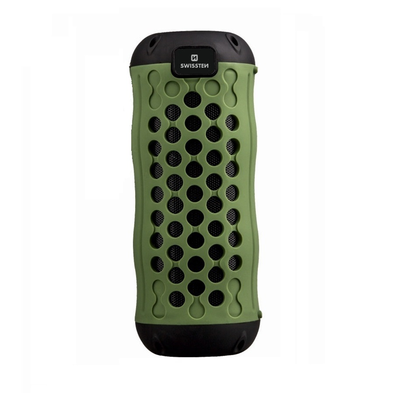 SWISSTEN GŁOŚNIK BLUETOOTH X-BOOM GREEN 2x5W IPX5-15293