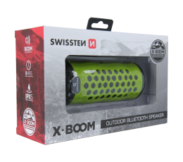 SWISSTEN GŁOŚNIK BLUETOOTH X-BOOM LIME 2x5W IPX5-15442