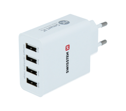 SWISSTEN ŁAD SIEC 4xUSB SMART IC 5A WHITE -15471
