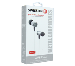 SWISSTEN SŁUCHAWKI DOUSZNE SUPERBASS YS900 WHITE-15507