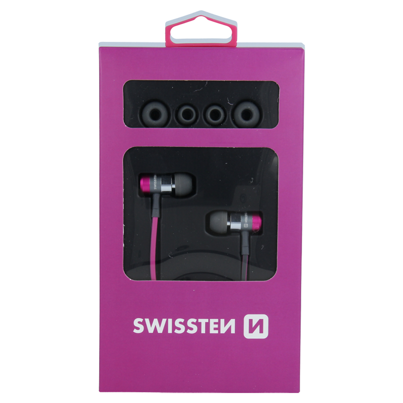 SWISSTEN SŁUCHAWKI DOUSZNE SUPERBASS YS900 PINK-15518
