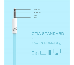 SWISSTEN SŁUCHAWKI DOUSZNE RAINBOW YS-D2 WHITE-15523