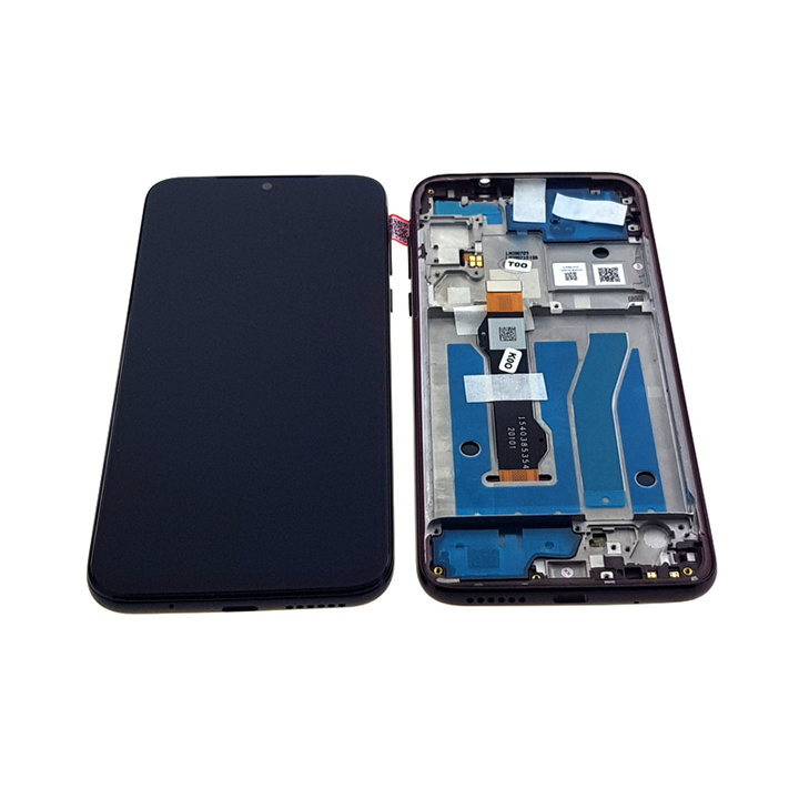 LCD MOTO G8 PLUS G8+ FRAME DARK RED SERVICE PACK-16255