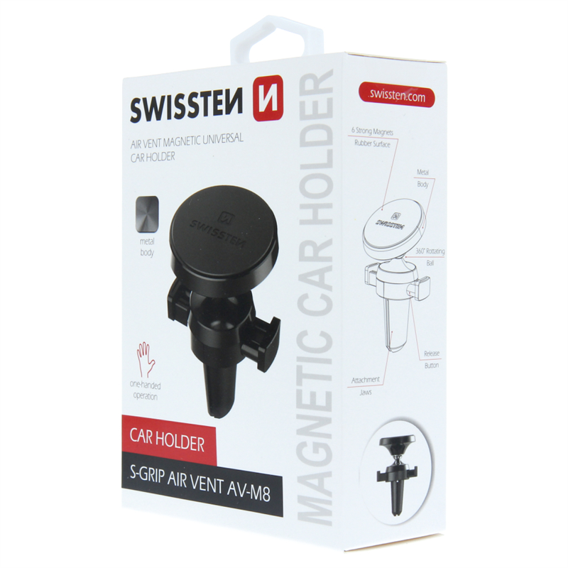 SWISSTEN UCHWYT MAGNETYCZNY S-GRIP AIR VENT AV-M8-16759