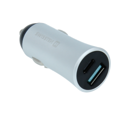 SWISSTEN ŁAD SAM USB-C + QC 3.0 36W METAL SILVER-17768