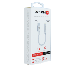 SWISSTEN AUDIO ADAPTER USB-C / JACK -17776