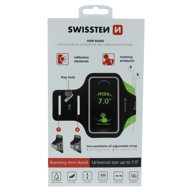 SWISSTEN ARMBAND CASE SIZE 7'' BLACK-18172 SWISSTEN ARMBAND CASE SIZE 7'' BLACK-18172