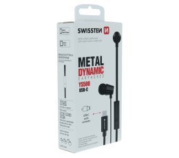SWISSTEN SŁUCHAWKI DYNAMIC YS500 BLACK USB-C-18525