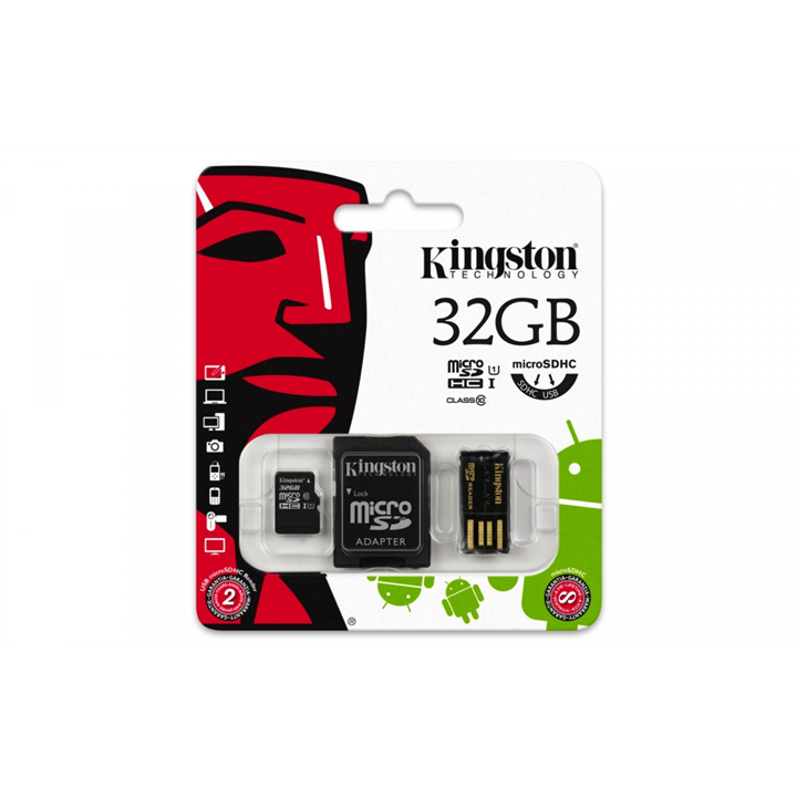 KARTA PAMIĘCI KINGSTON MICROSD 32GB CL10 CZYTNIK-12312