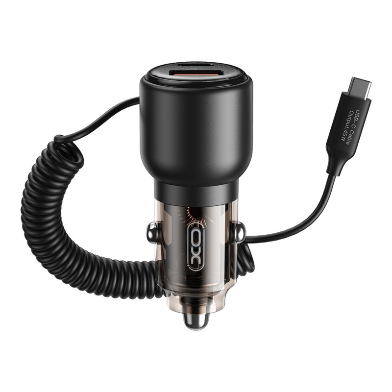 XO ŁAD SAM USB-C 65W + USB, KABEL USB-C BLACK-21383