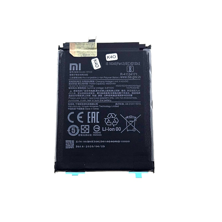 BATERIA XIAOMI REDMI NOTE 9 / NOTE 10 PRO BN53 SP-21635