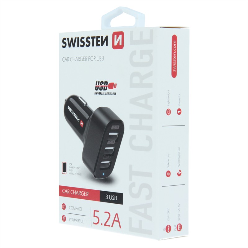 SWISSTEN ŁAD SAM 3xUSB 5.2A -15217
