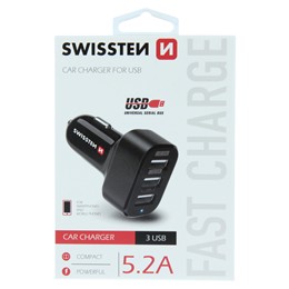 SWISSTEN ŁAD SAM 3xUSB 5.2A -15216