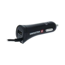 SWISSTEN ŁAD SAM 2xUSB 2.4A + KABEL TYP-C USB-C-15219 SWISSTEN ŁAD SAM 2xUSB 2.4A + KABEL TYP-C USB-C-15219