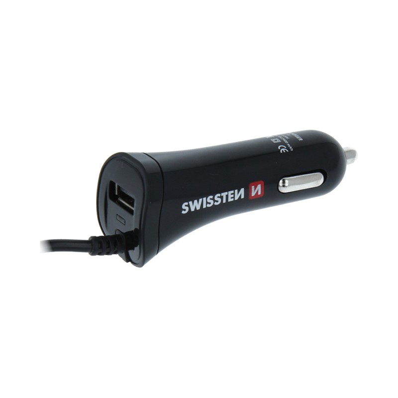 SWISSTEN ŁAD SAM 2xUSB 2.4A + KABEL TYP-C USB-C-15220