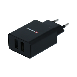 SWISSTEN ŁAD SIEC 2.1A 2xUSB KABEL TYP C USB-C BLA-15227