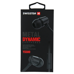 SWISSTEN SŁUCHAWKI DYNAMIC YS500 BLACK JACK-15254