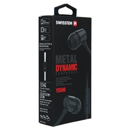 SWISSTEN SŁUCHAWKI DYNAMIC YS500 BLACK JACK-15254