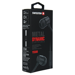 SWISSTEN SŁUCHAWKI DYNAMIC YS500 BLACK JACK-15254