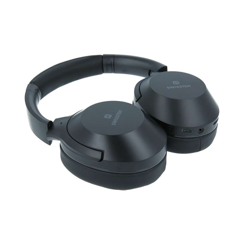 SWISSTEN SŁUCHAWKI NAUSZNE BT HURRICANE BLACK-15276