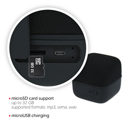 SWISSTEN GŁOŚNIK BLUETOOTH CUBE BLACK 10W -15290