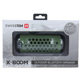 SWISSTEN GŁOŚNIK BLUETOOTH X-BOOM GREEN 2x5W IPX5-15297