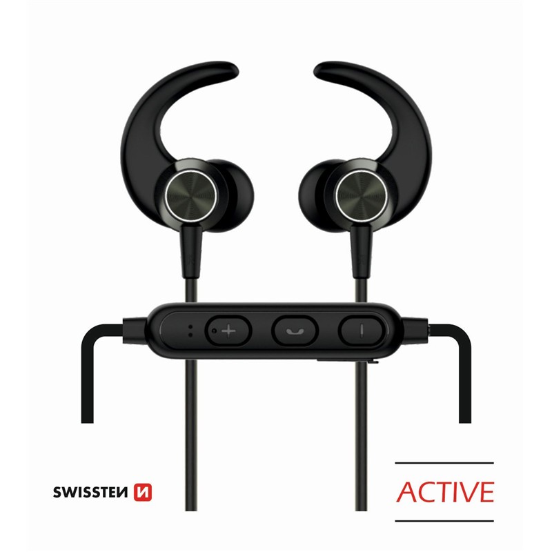 SWISSTEN SŁUCHAWKI SPORTOWE BLUETOOTH ACTIVE BLACK-15306 SWISSTEN SŁUCHAWKI SPORTOWE BLUETOOTH ACTIVE BLACK-15306