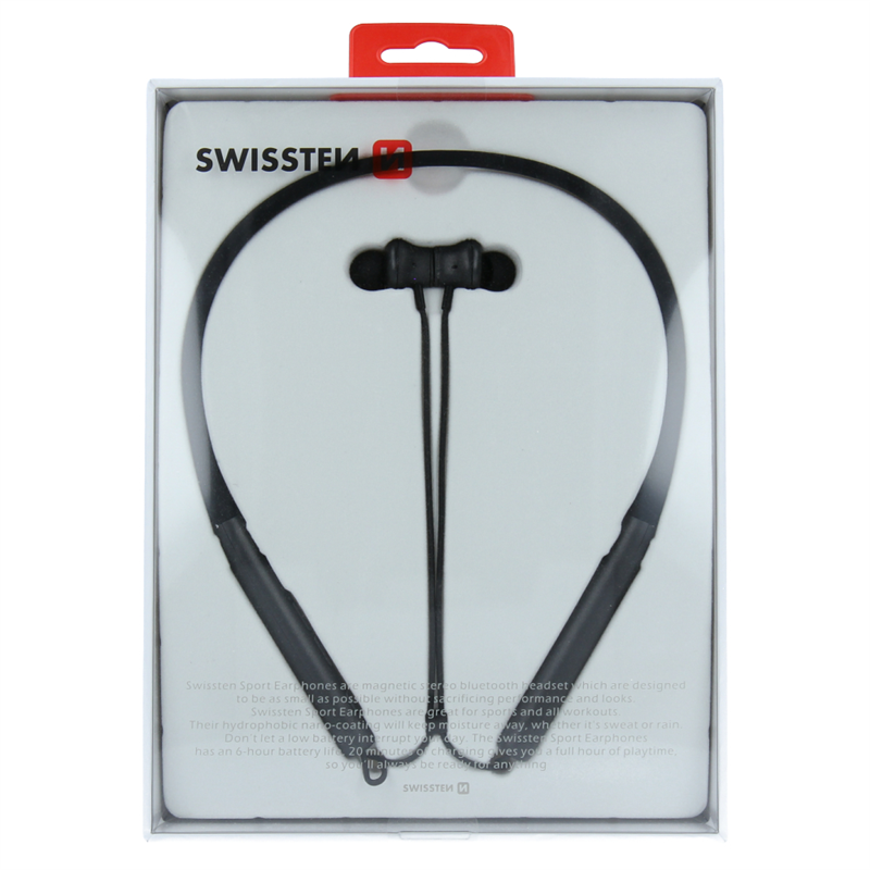 SWISSTEN SŁUCHAWKI SPORTOWE BLUETOOTH SPORT BLACK-15316