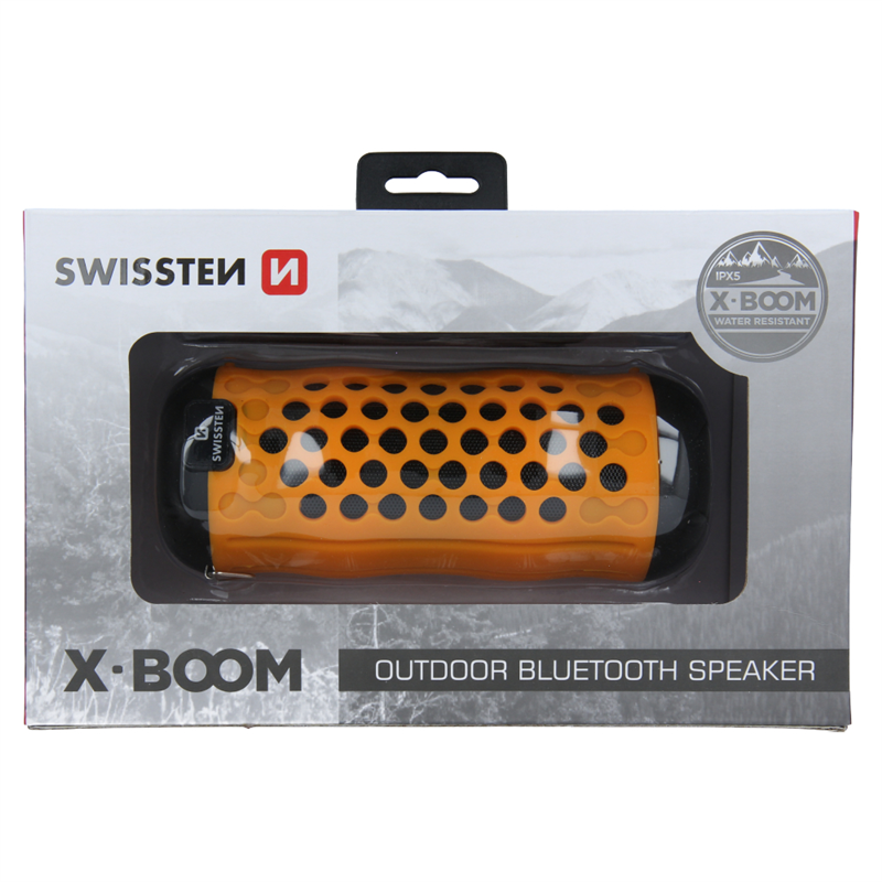 SWISSTEN GŁOŚNIK BLUETOOTH X-BOOM ORANGE 2x5W IPX5-15432