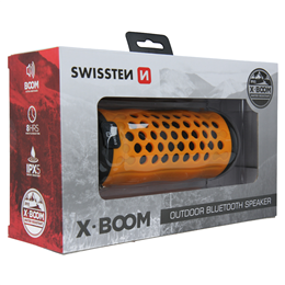 SWISSTEN GŁOŚNIK BLUETOOTH X-BOOM ORANGE 2x5W IPX5-15430