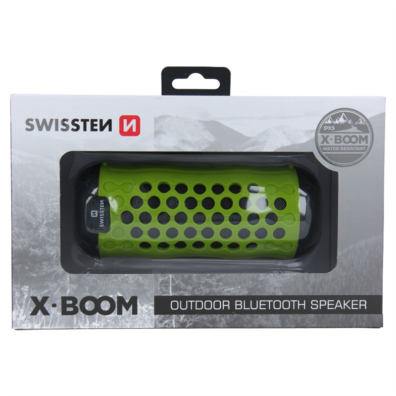 SWISSTEN GŁOŚNIK BLUETOOTH X-BOOM LIME 2x5W IPX5-15439