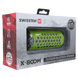 SWISSTEN GŁOŚNIK BLUETOOTH X-BOOM LIME 2x5W IPX5-15442