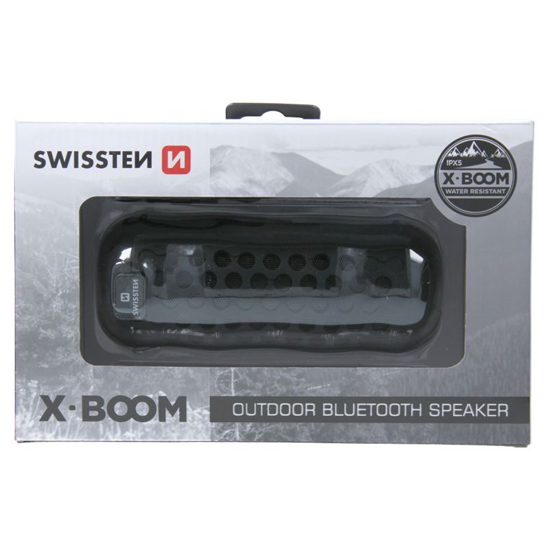 SWISSTEN GŁOŚNIK BLUETOOTH X-BOOM BLACK 2x5W IPX5-15447