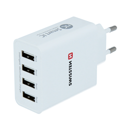SWISSTEN ŁAD SIEC 4xUSB SMART IC 5A WHITE -15471