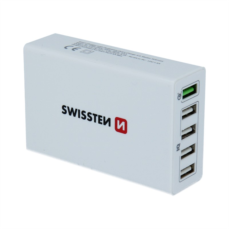 SWISSTEN ŁAD SIEC QC3.0 SMART IC 5xUSB 50W WHITE-15476 SWISSTEN ŁAD SIEC QC3.0 SMART IC 5xUSB 50W WHITE-15476