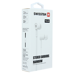SWISSTEN SŁUCHAWKI DOUSZNE RAINBOW YS-D2 WHITE-15523