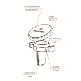 SWISSTEN UCHWYT MAGNETYCZNY S-GRIP AIR VENT AV-M8-16756
