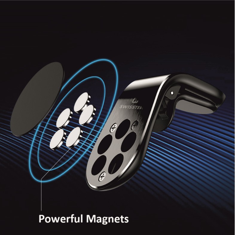 SWISSTEN UCHWYT MAGNETYCZN EASY MOUNT SILVER-16770