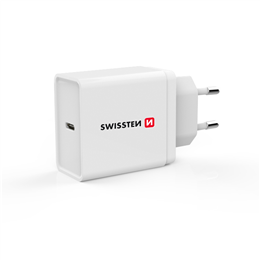 SWISSTEN ŁAD SIEC USB-C 18W PD 3.0 WHITE IPHONE -16883